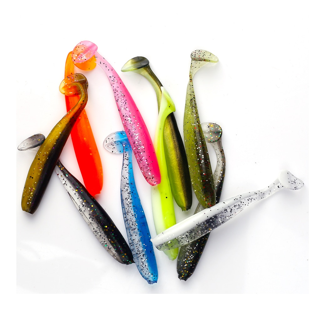 Soft Silicone Worm Lures Set