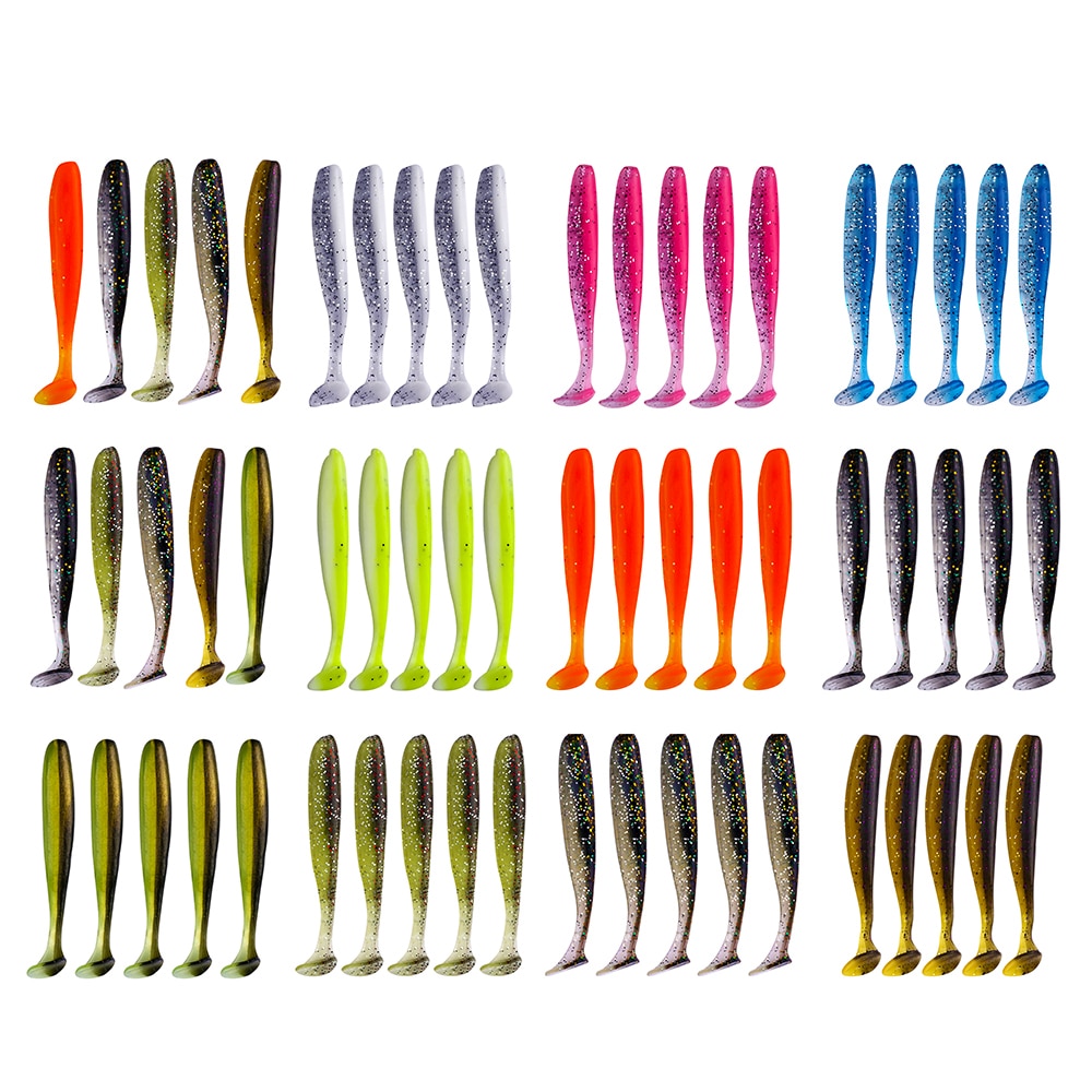 Soft Silicone Worm Lures Set