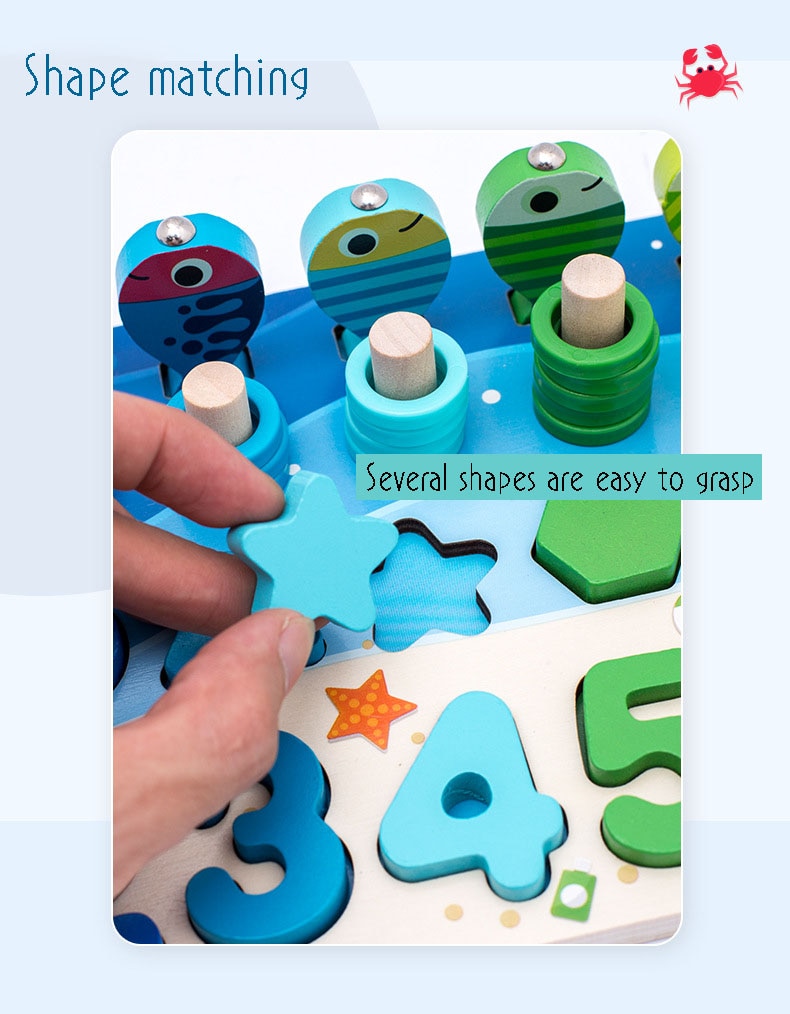 Montessori Educational Wooden Busy Board  