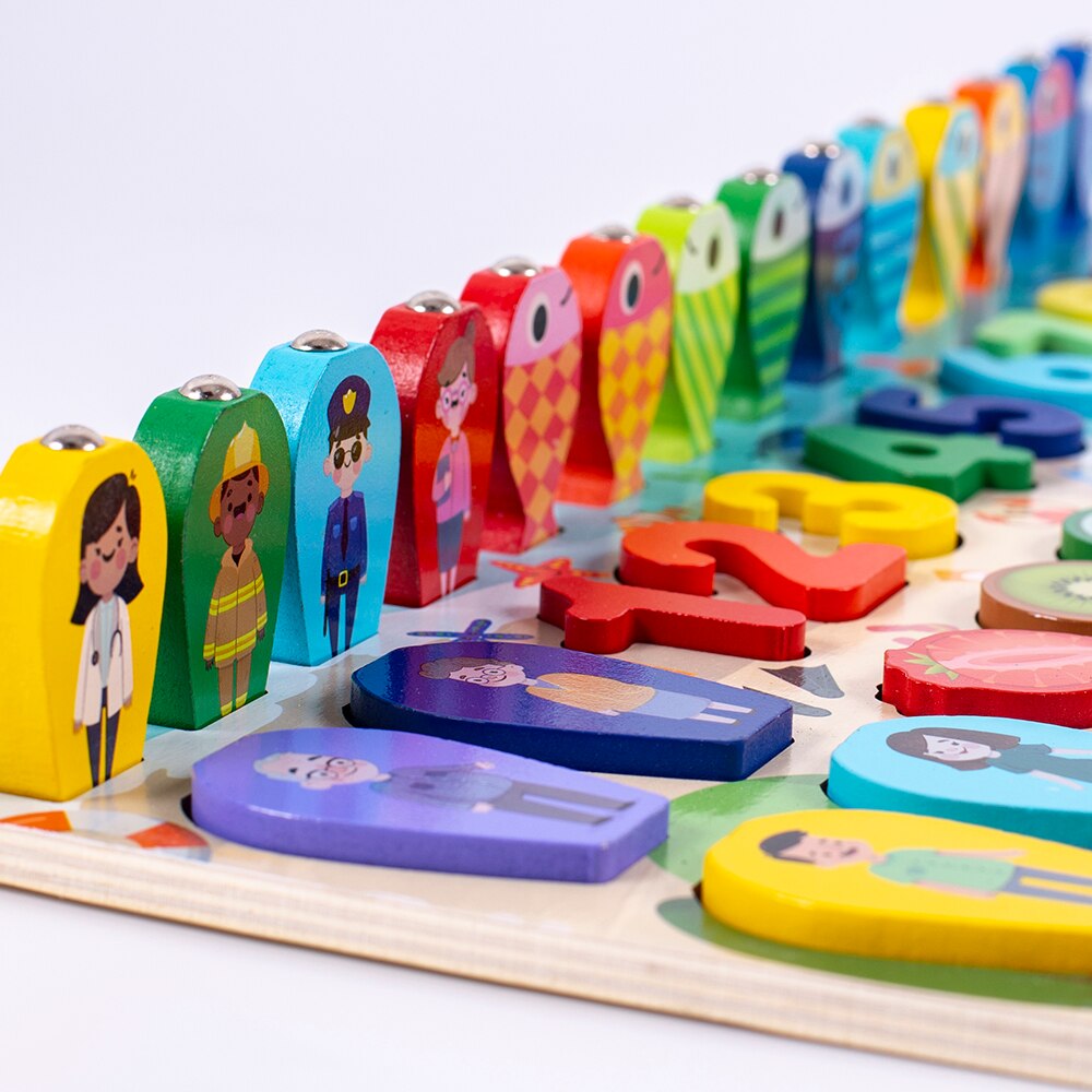 Montessori Educational Wooden Busy Board  