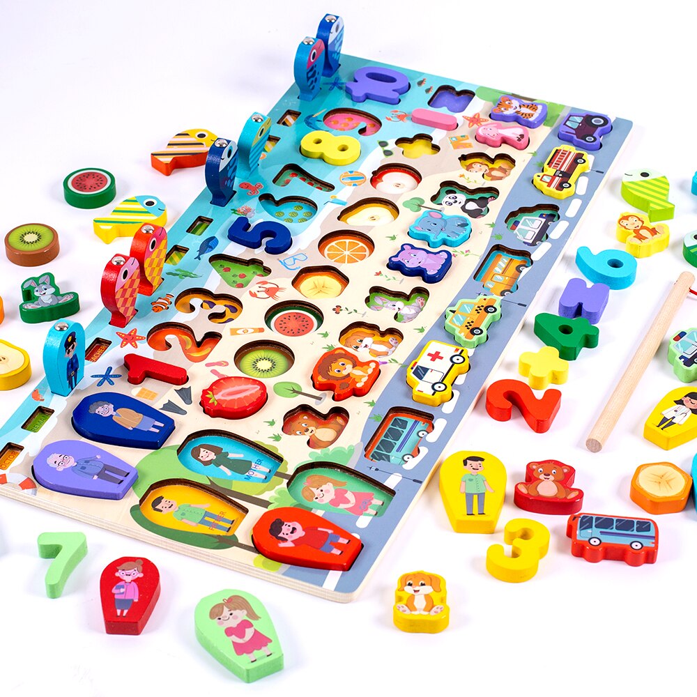 Montessori Educational Wooden Busy Board  
