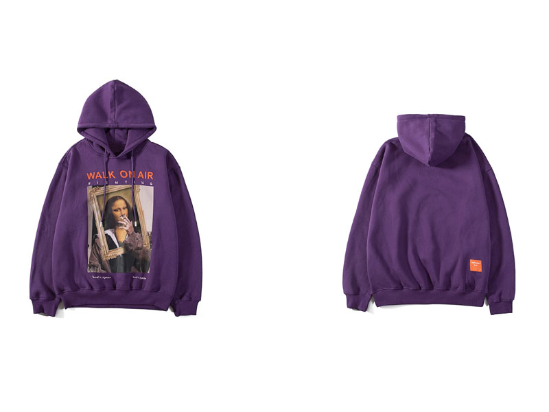 Fleece Men's Hoodie in Print Fleece Men's Hoodie in Print