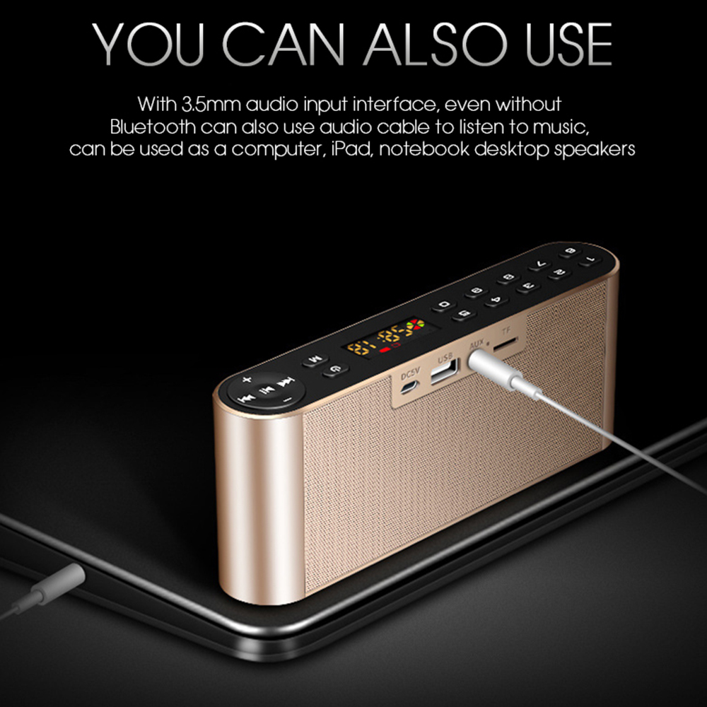 Portable Wireless HiFi Bluetooth Speaker with Microphone Portable Wireless HiFi Bluetooth Speaker with Microphone