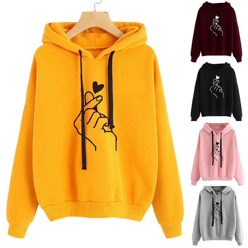 Long-Sleeved K-Pop Sweatshirt for Women
