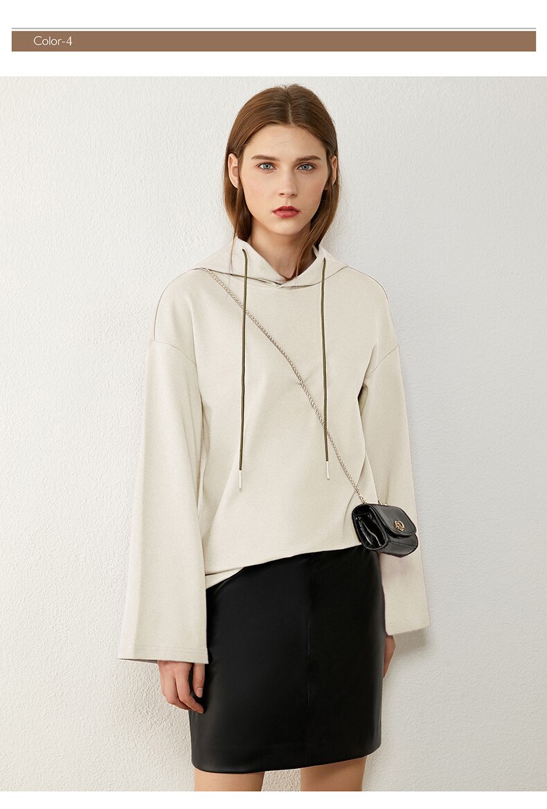 Women's Minimalism Hooded Sweatshirt