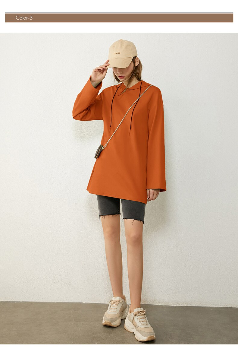 Women's Minimalism Hooded Sweatshirt