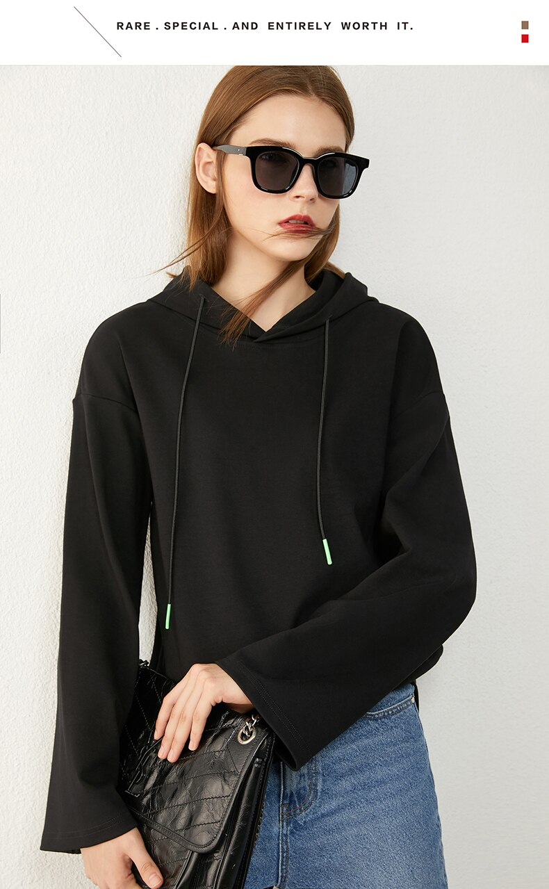 Women's Minimalism Hooded Sweatshirt