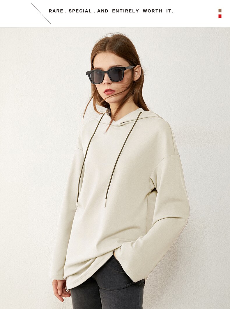 Women's Minimalism Hooded Sweatshirt