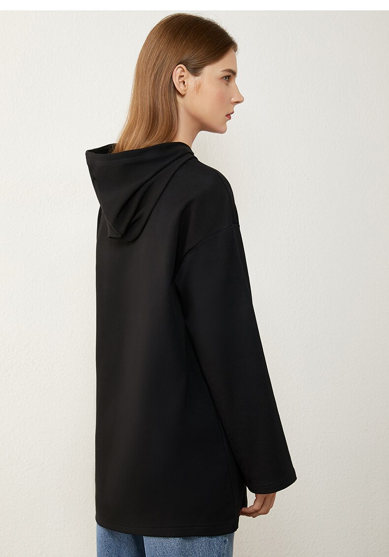 Women's Minimalism Hooded Sweatshirt Women's Minimalism Hooded Sweatshirt