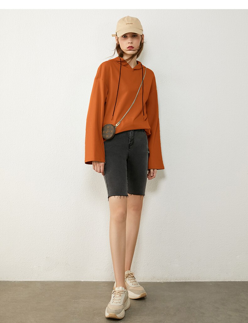 Women's Minimalism Hooded Sweatshirt