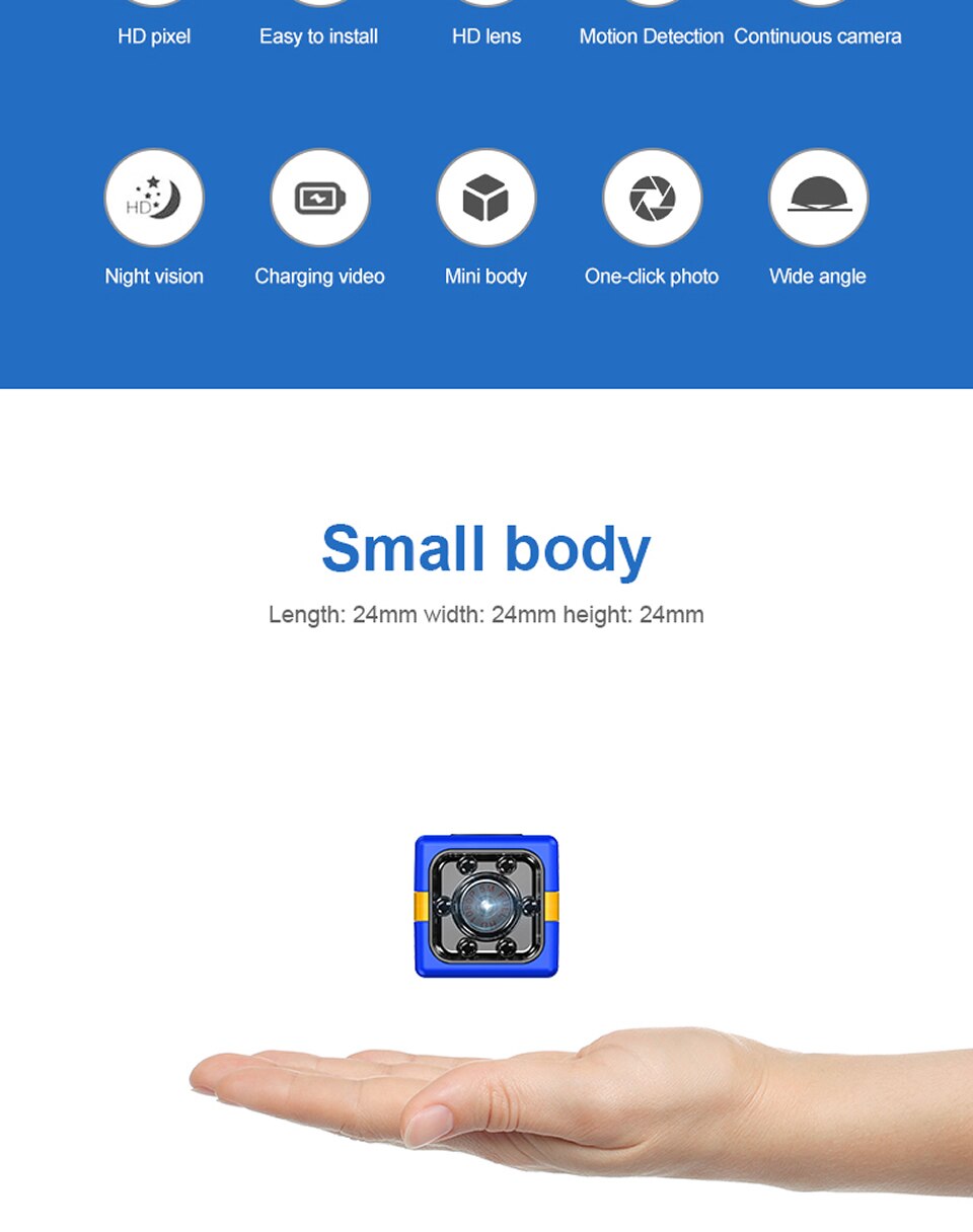 1080P HD Mini Camera with Night Vision and Motion Detection 1080P HD Mini Camera with Night Vision and Motion Detection