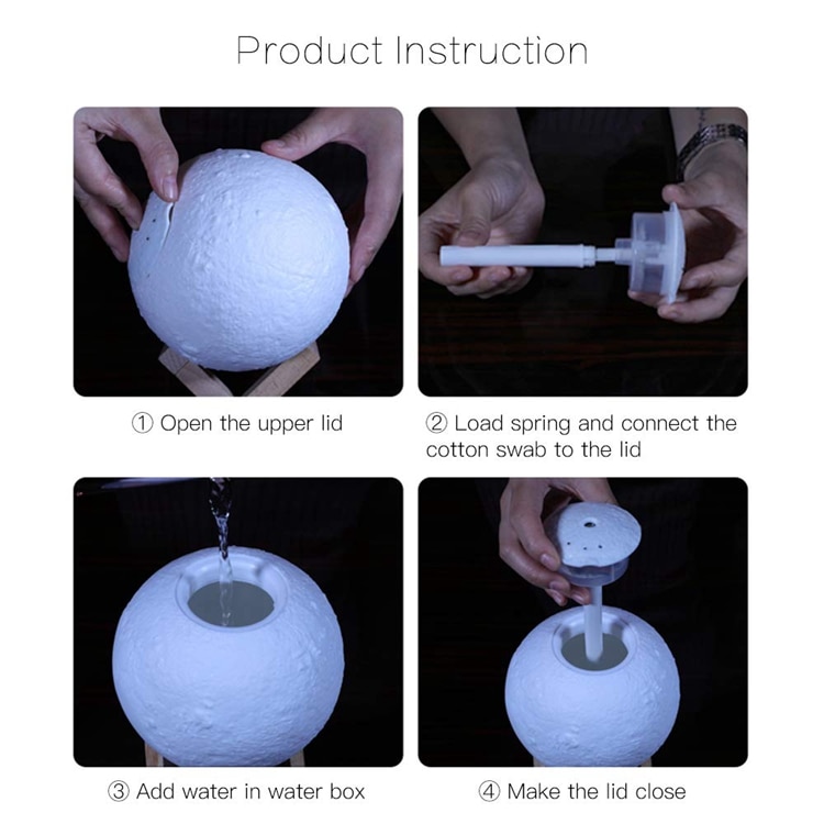USB Full Moon Light Air Humidifiers USB Full Moon Light Air Humidifiers