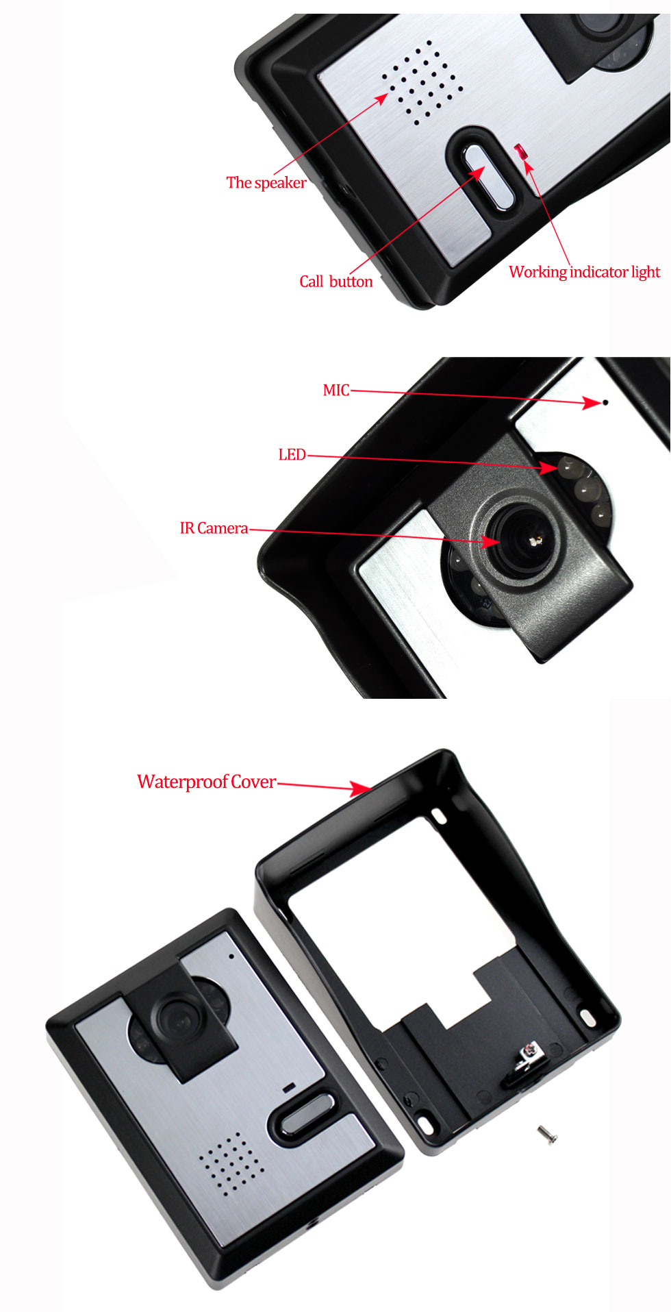 Waterproof Outdoor Video Doorbell System