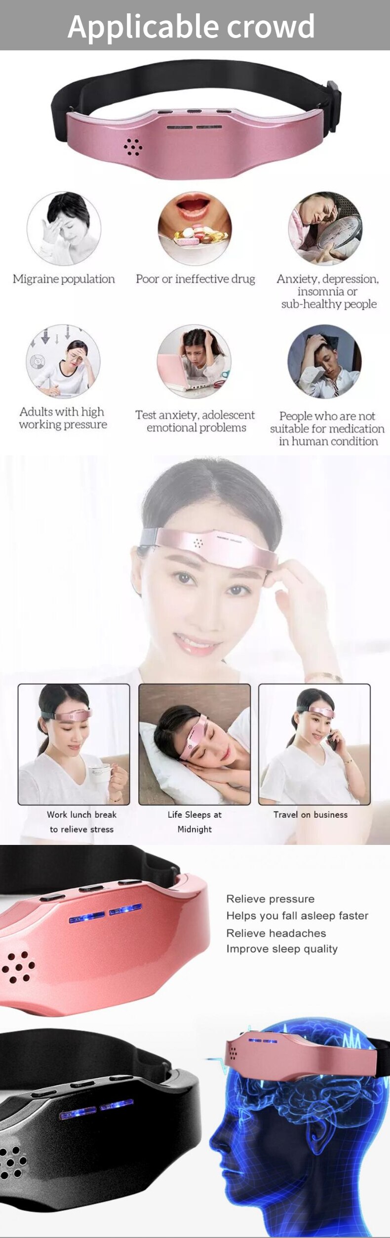 Insomnia and Headache Treatment Massager