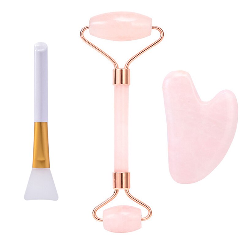 Rose Quartz Roller Facial Massager