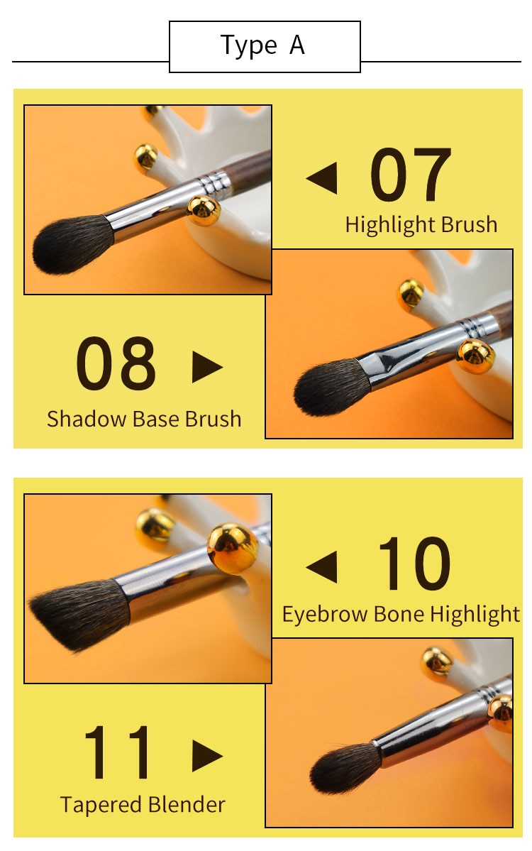 Ultra Soft Goat Hair Eye Makeup Brushes 6 Pcs Set Ultra Soft Goat Hair Eye Makeup Brushes 6 Pcs Set