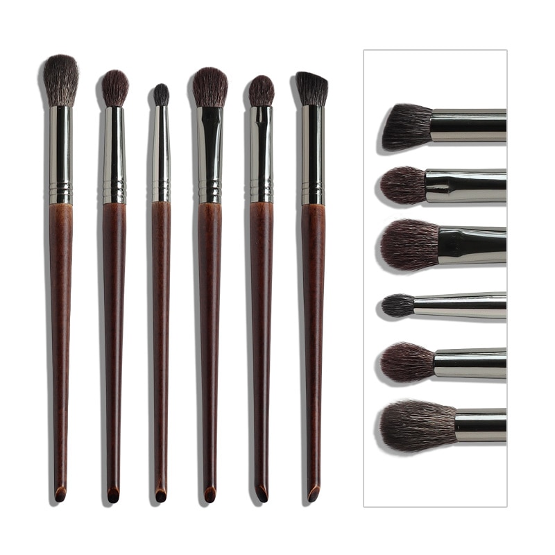 Ultra Soft Goat Hair Eye Makeup Brushes 6 Pcs Set Ultra Soft Goat Hair Eye Makeup Brushes 6 Pcs Set