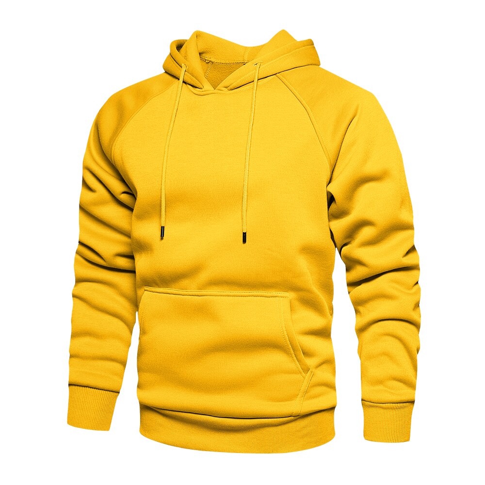 Men's Solid Color Autumn Hoodie