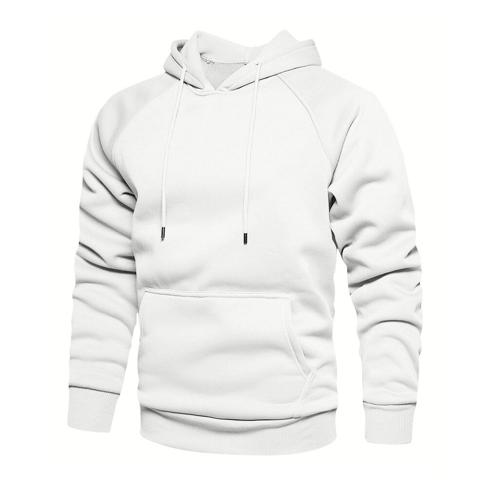 Men's Solid Color Autumn Hoodie