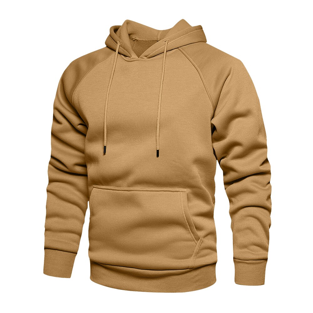 Men's Solid Color Autumn Hoodie