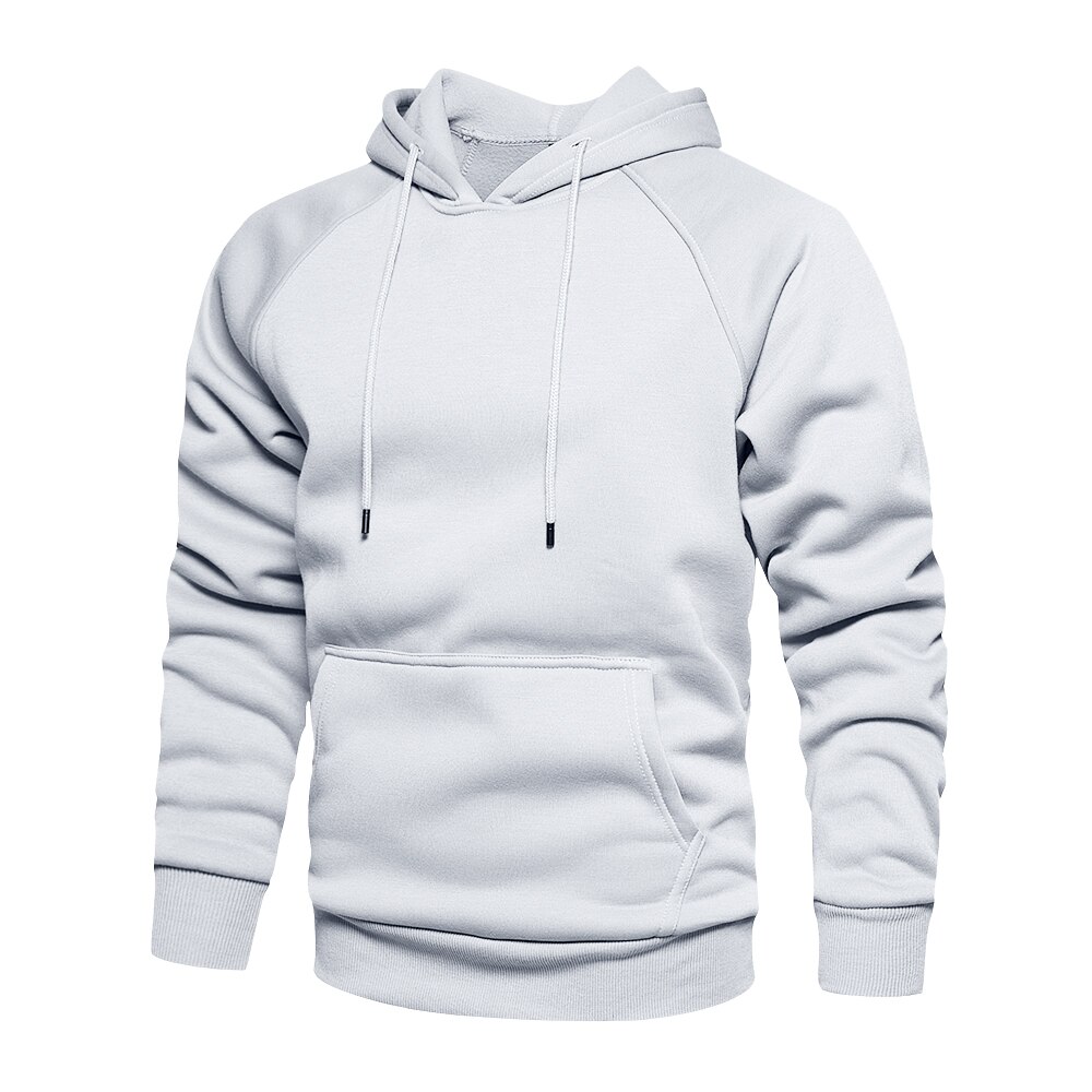 Men's Solid Color Autumn Hoodie