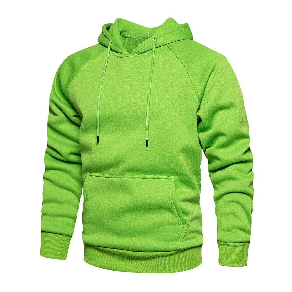 Men's Solid Color Autumn Hoodie