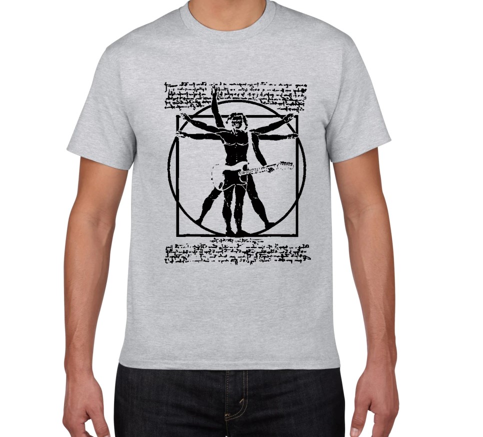 Men's Rock Vitruvian Man T-Shirt