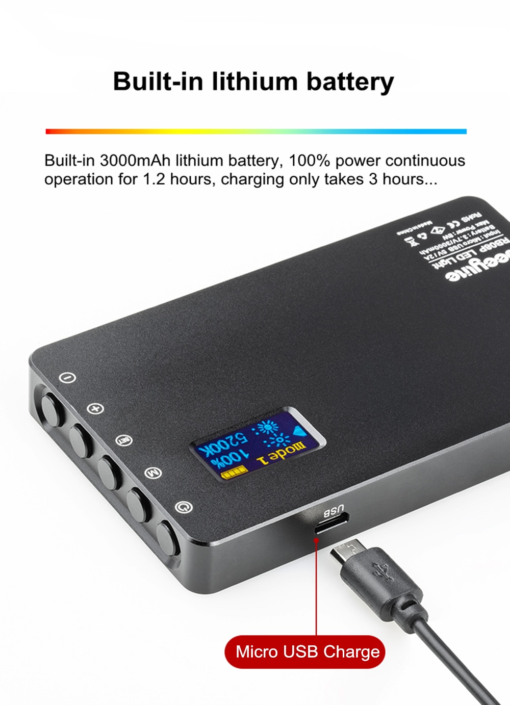 RGB LED Camera Light