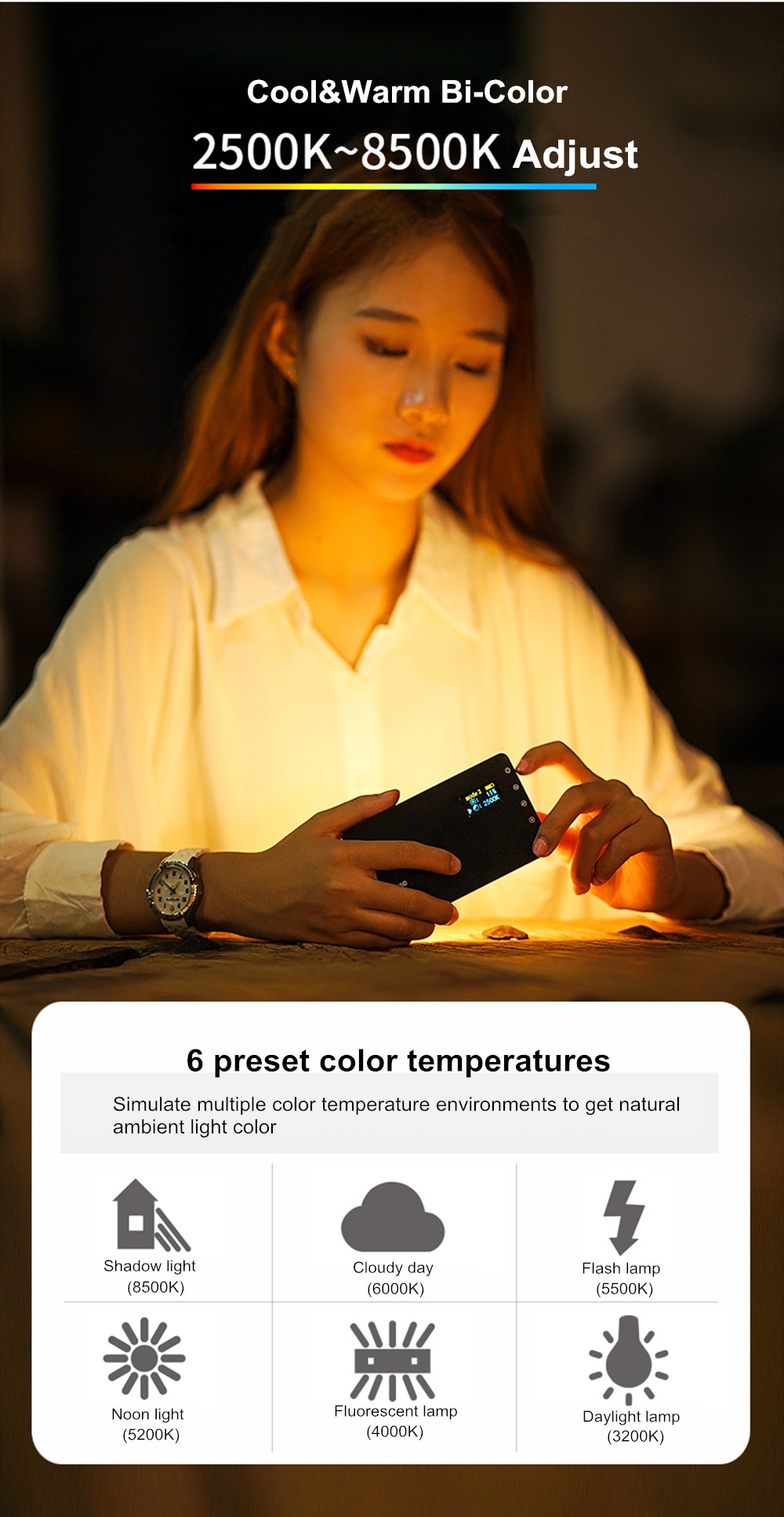 RGB LED Camera Light