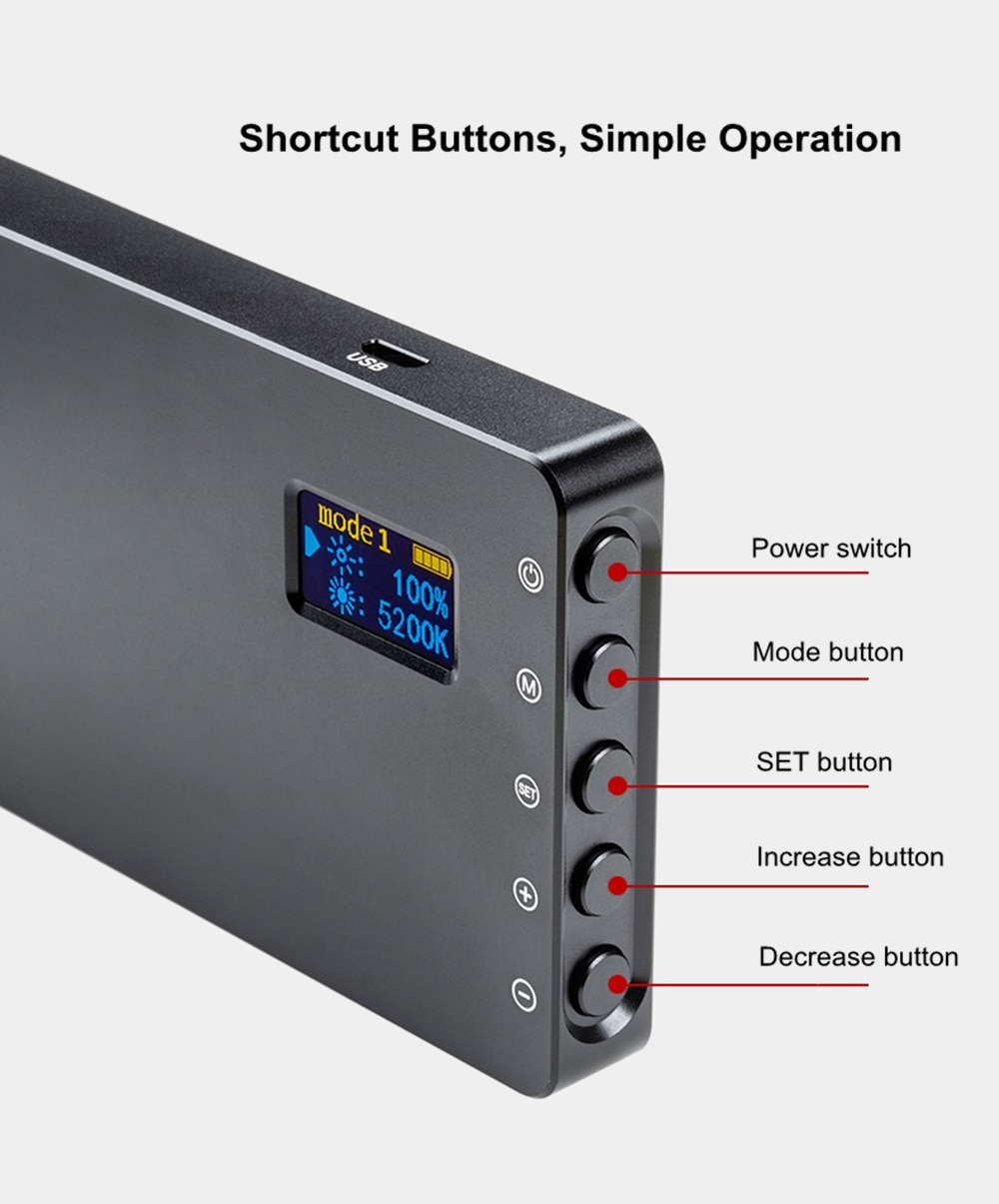 RGB LED Camera Light