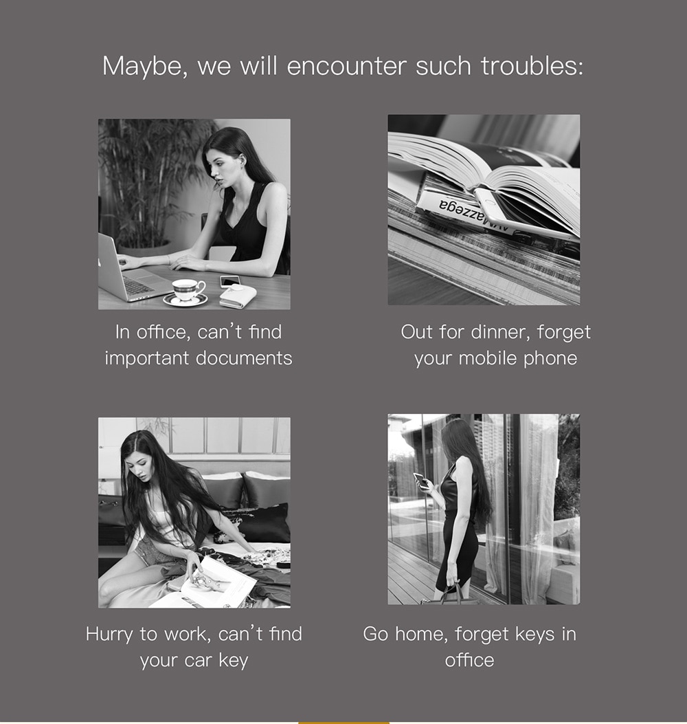 Black / Gold Anti-Lost Smart Key Finder Black / Gold Anti-Lost Smart Key Finder